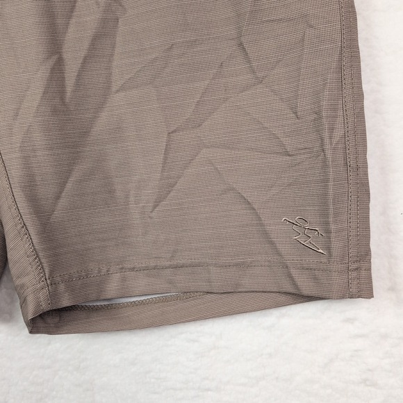NWT Da Hui Hybrid Collection Shorts Men's 36 Heather Khaki Stretch - Picture 2 of 5